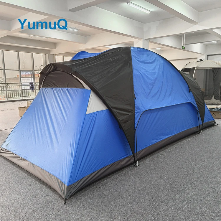 YumuQ Waterproof 3-4 Person Marquee Glamping outdoor large Family big white luxury For Camping Tent