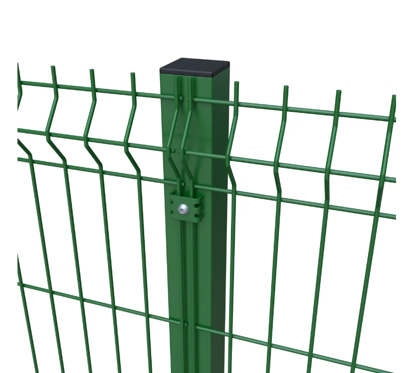 Home Outdoor Decoration Galvanized PVC Coated 3D Curved Welded Wire Mesh V Fold Fence Panel