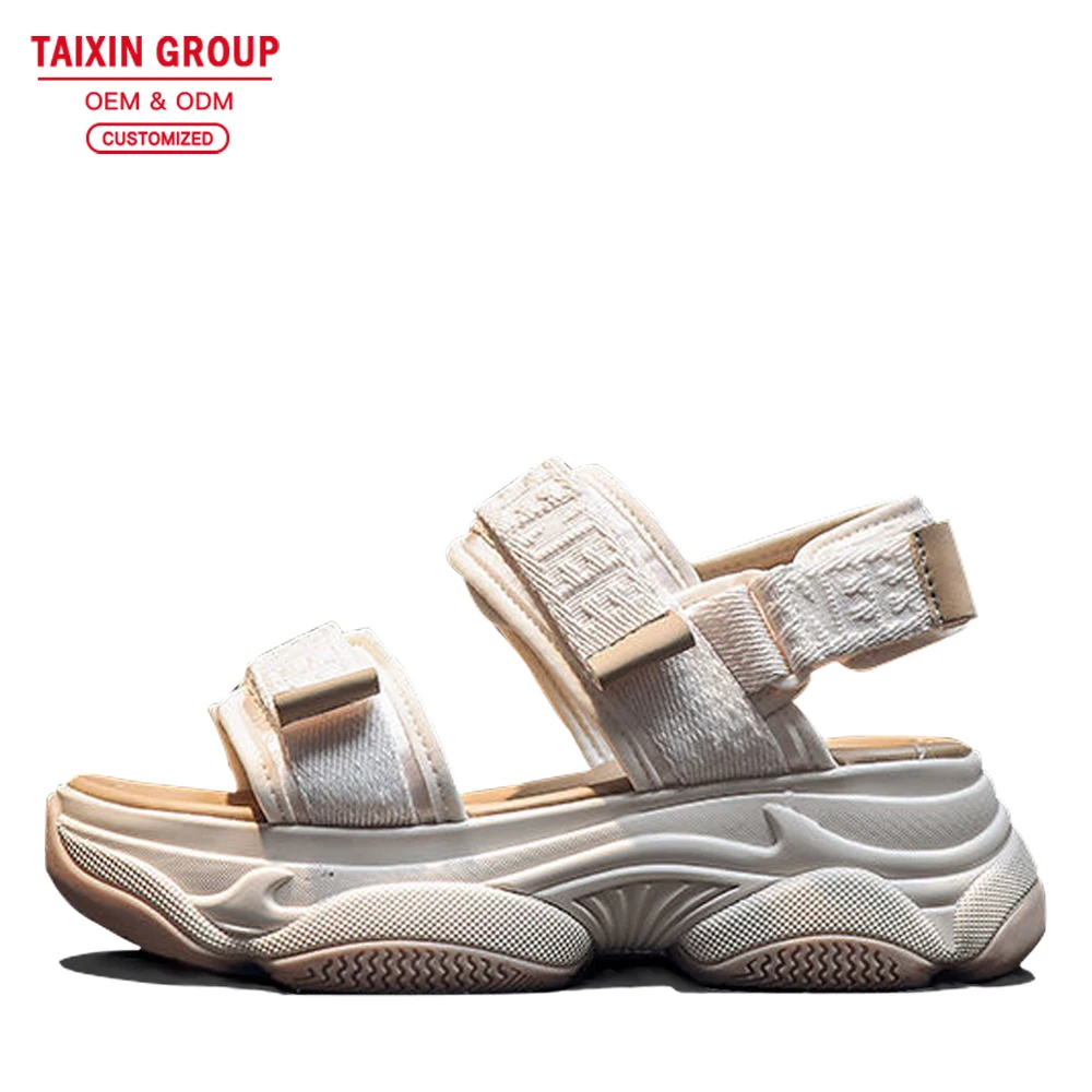 Custom logo summer fashion sports ladies sandals wholesale platform women sandals