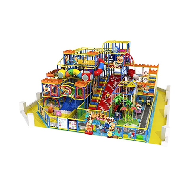 TUV Certified Family Play Center Labyrinth Customized Theme Indoor Playground Equipment Naughty Castle for Kids 3-15 Age Park