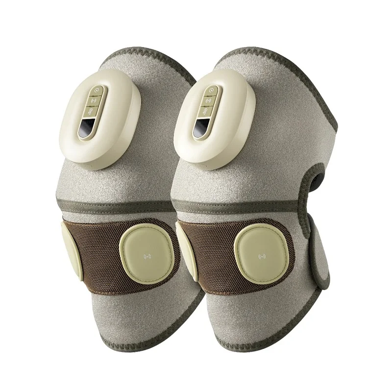 Good Quality Gift Set Box Led Display Adjustable Heating Leg Knee Brace Relaxation Products 3000mAh Knee Massager