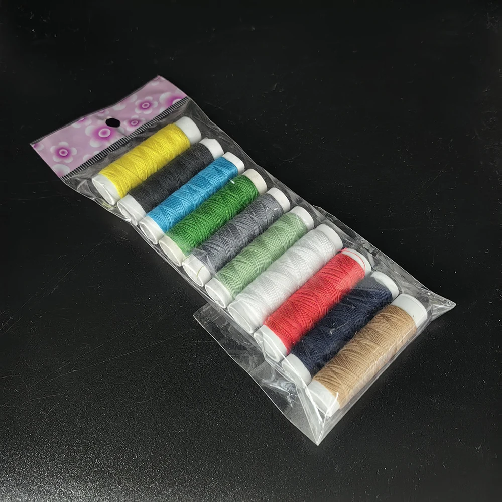 Wholesale 10PCS black and white color sewing thread  household polyester sewing thread