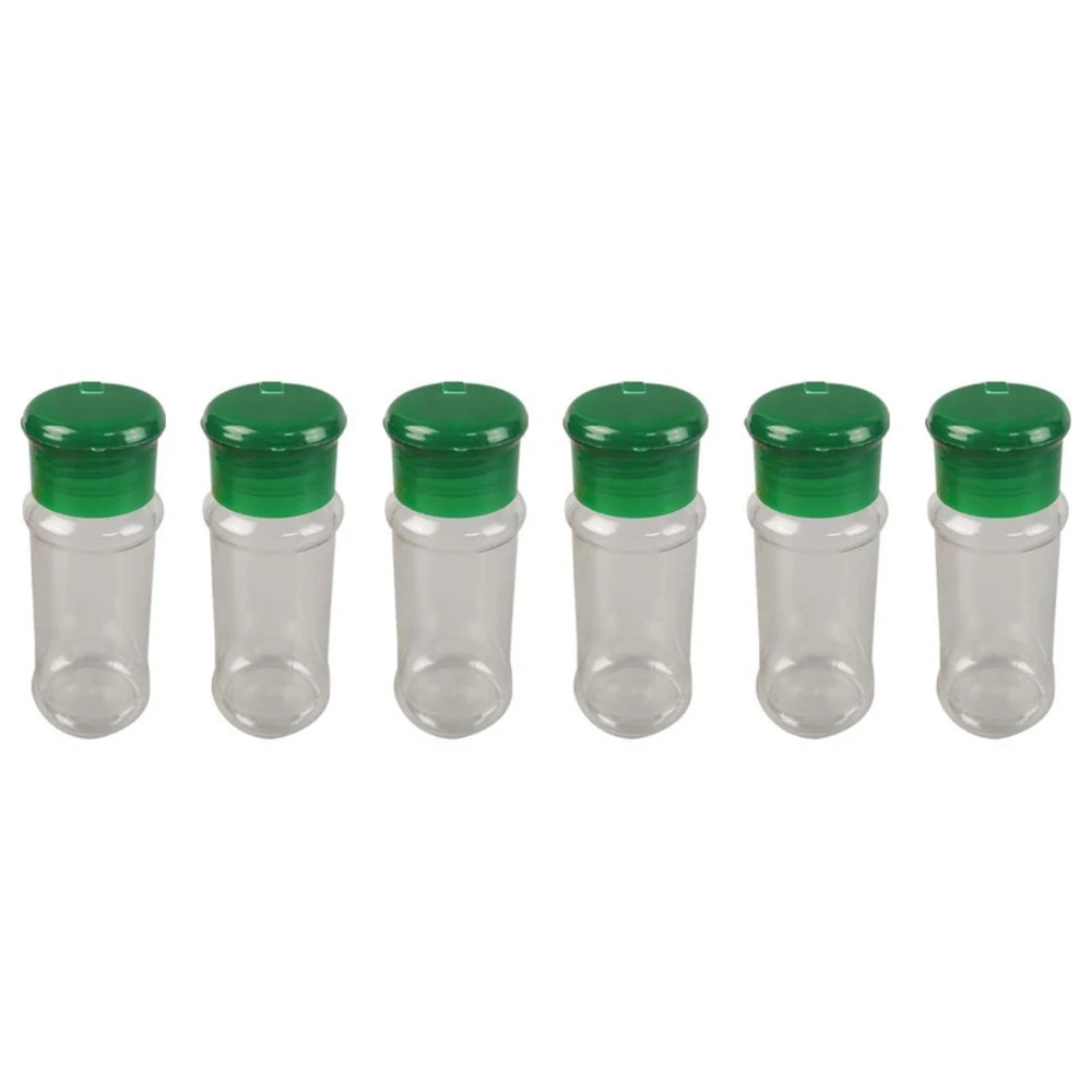 12PCS Plastic Spice Salt Pepper Shakers Seasoning Jar Can Barbecue Condiment Jar Bottles Cruet Container