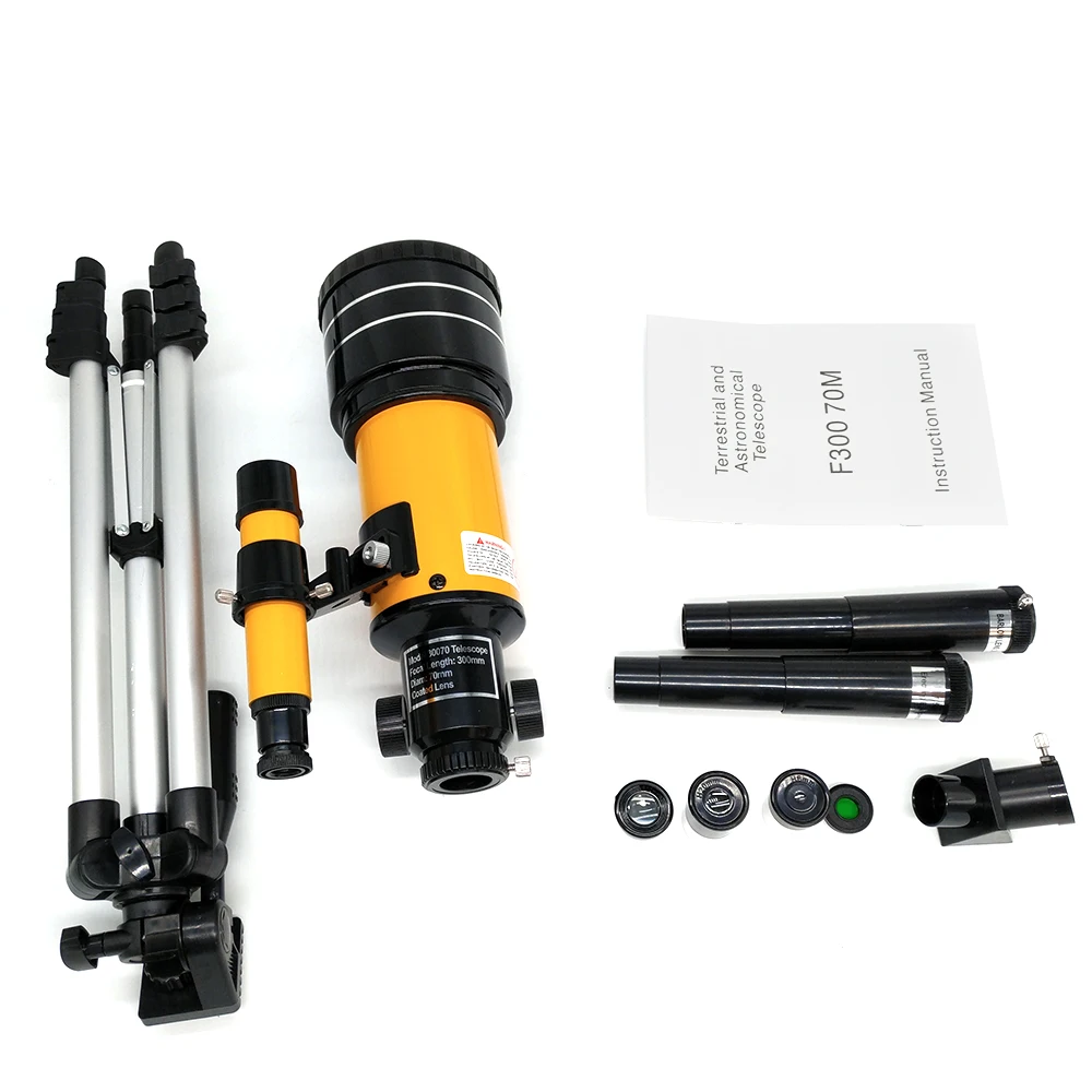 Powerful Portable Astronomical Telescope for Viewing Moon with Advanced Eyepieces 30070