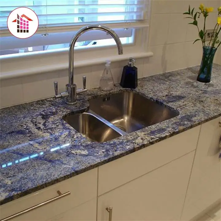 Premium Cheap Price Modern Blue Azul Macauba Granite Stone Tile For Stairs And Kitchen Countertops