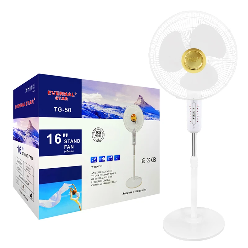 EVERNAL STAR TG-50 New 16 inch smart fan dimmer oscillating pedestal fan parts ac stand fan hot