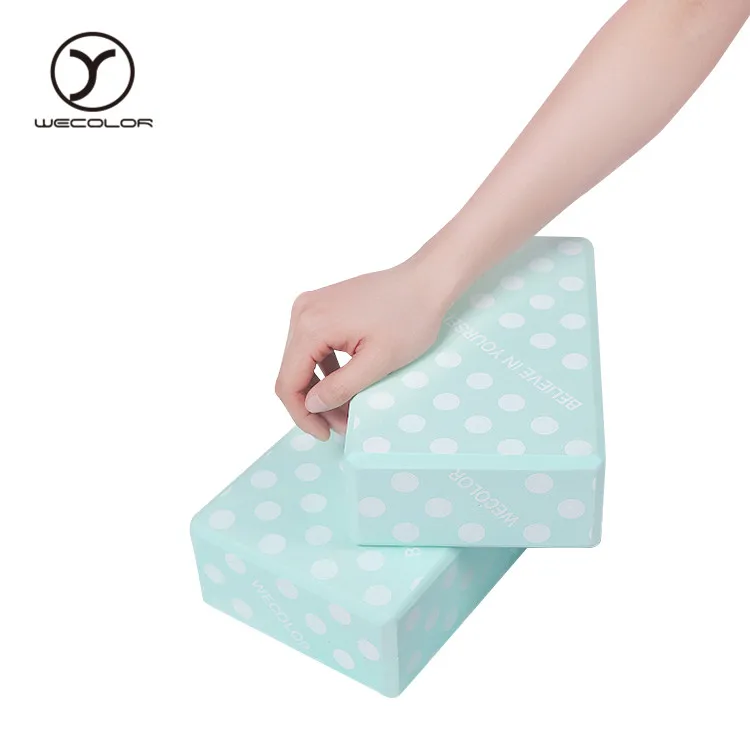 Eco friendly cork yoga block high density EVA yoga brick with custom logo