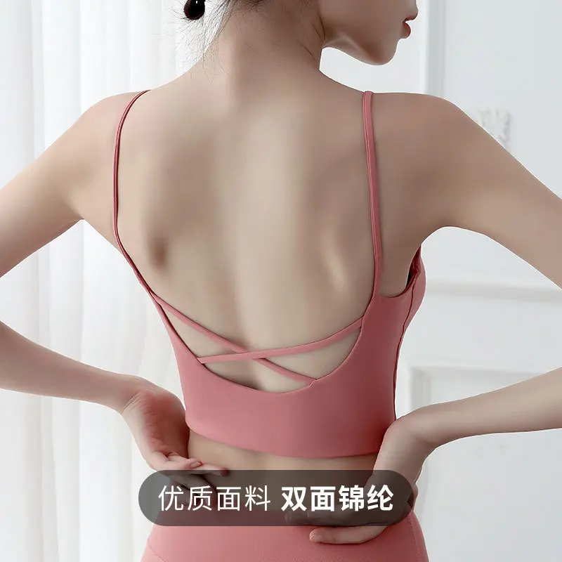 Custom Logo High Quality Sportswear Fitness Yoga Bra Women Active Wear Training Tops Full Zip up Closure Ribbed Workout Bra