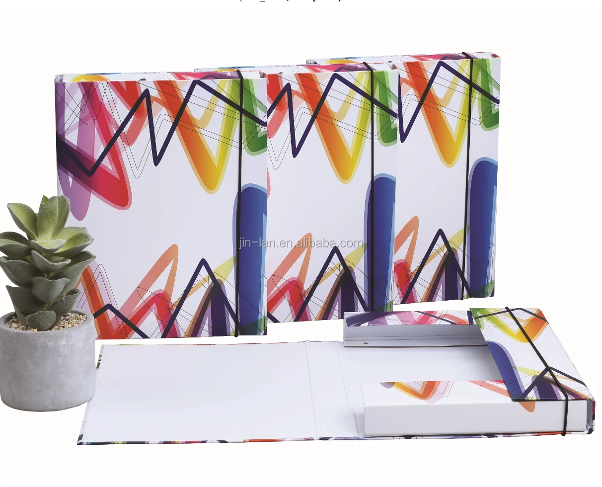 4C принт Папка-регистратор с эластичной резинкой