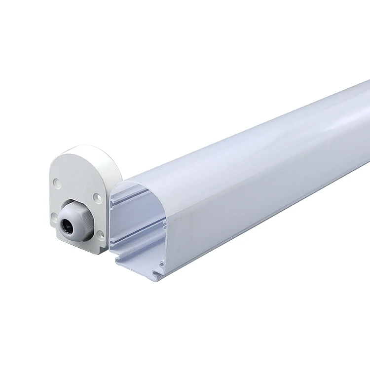 High Quality Tri-proof Fixture Waterproof Light Housing Indoor customized led linear trunking system in LED Tube Lights