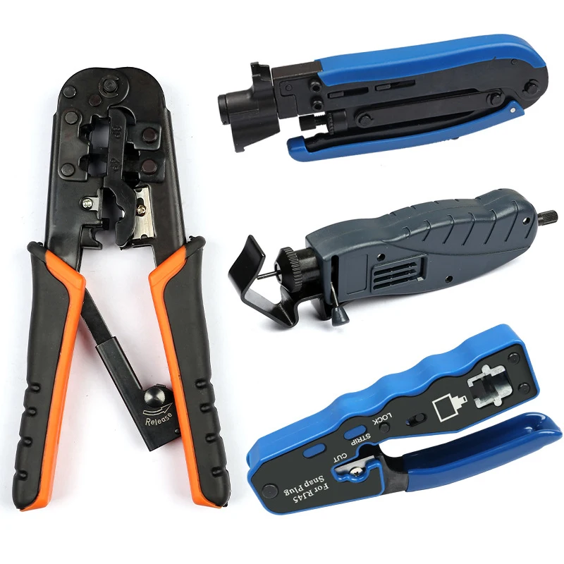 Multifunctional network cable pliers Type 7 Swallowtail crystal head crimping pliers