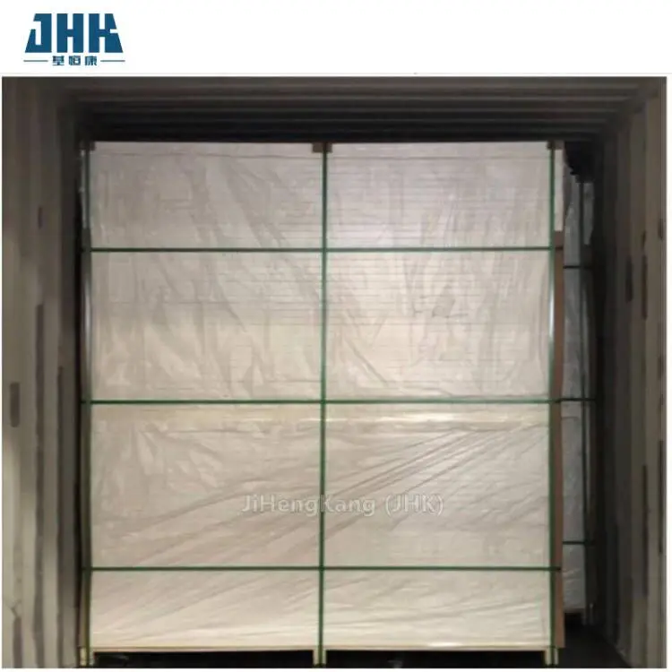 JHK White Primer Pine Wood Glass Interior wooden hdf mdf skin panel doors for house projects wholesale