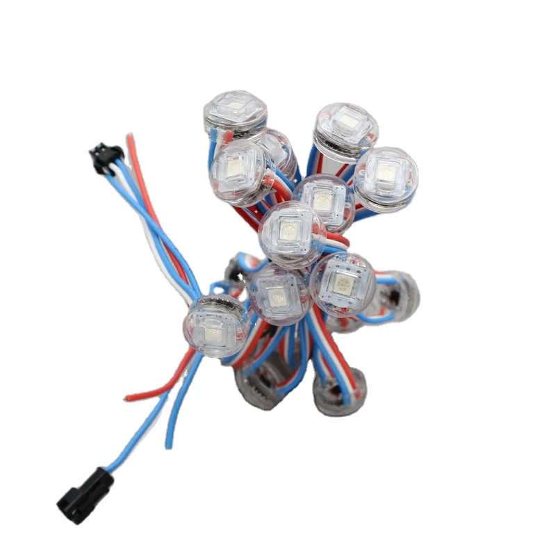 DC5V ws2811IC 5050 RGB SMD1 LED diameter 16mm LED Module,RGB led pixel module lamp string transparent cover