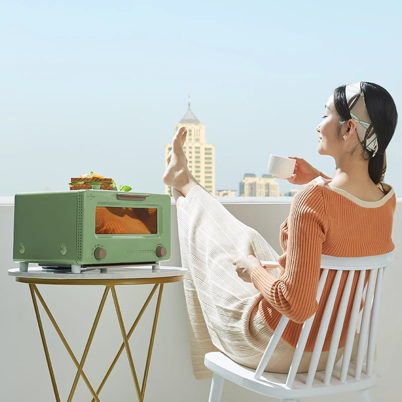 Multifunctional Household Mini Oven 10L Mini Microwave Oven Pink Mini Oven Electric For Kitchen