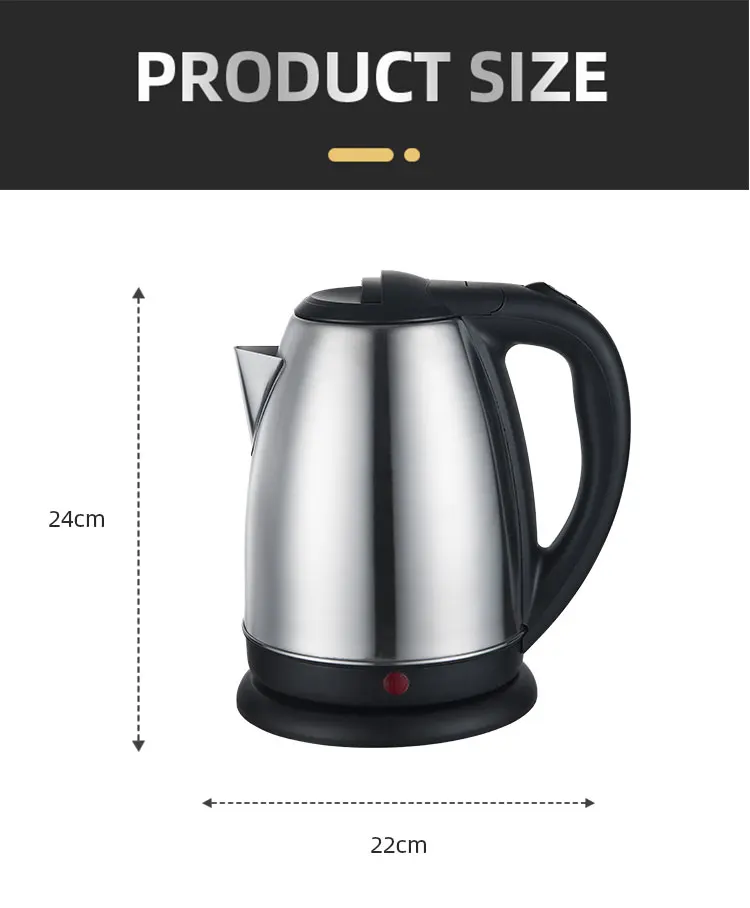 Hot Selling Ld2007 High Quality Electric Kettle Tea Maker 1.8 Liter Boil-Dry Protection Temperature Control Water Boiler