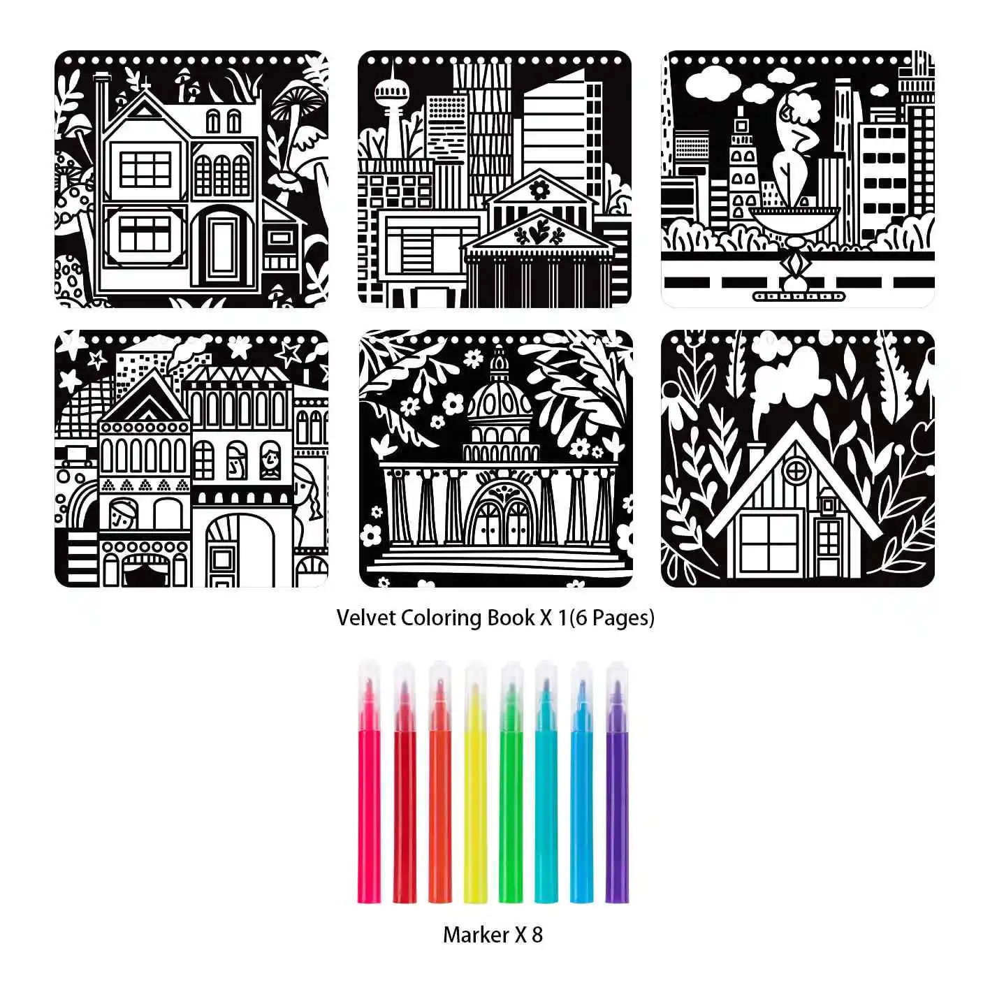 2024 New kids Velvet Coloring Kit - Building Game toys for children Arts & Crafts for Girls and Boys