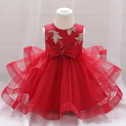 Wholesale elegant kids birthday dress baby girl summer dress for wedding