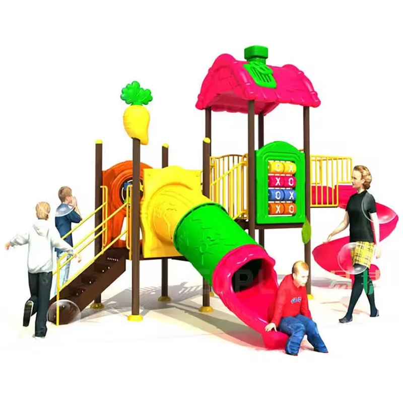 Kids Mini Plastic Commercial Slide And Outdoor Playground Equipment slides kids swings