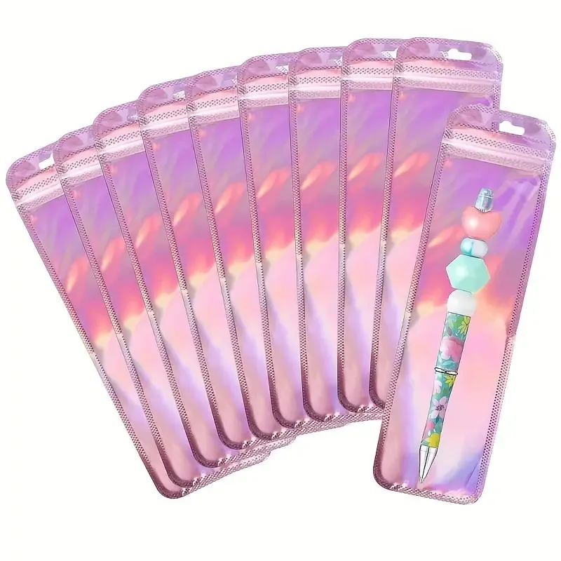 2024 Super Promotion Wholesale Holographic Cosmetics Packaging Bag Custom Makeup Tools Small Businesses as Gift Packaging