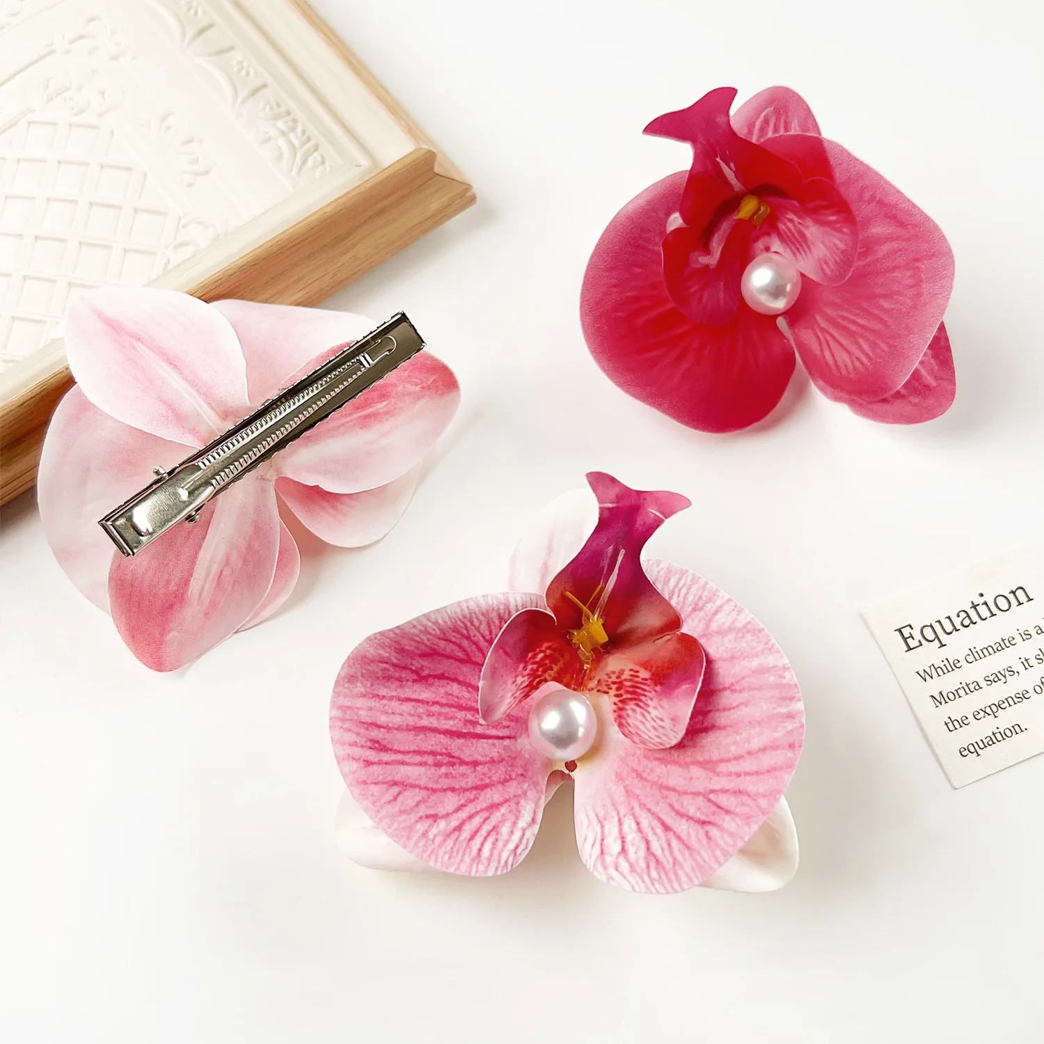 New Arrival 3D Flower Pearl Hair Clip Romantic Chic Girl Butterfly Bow Hair Clip for women