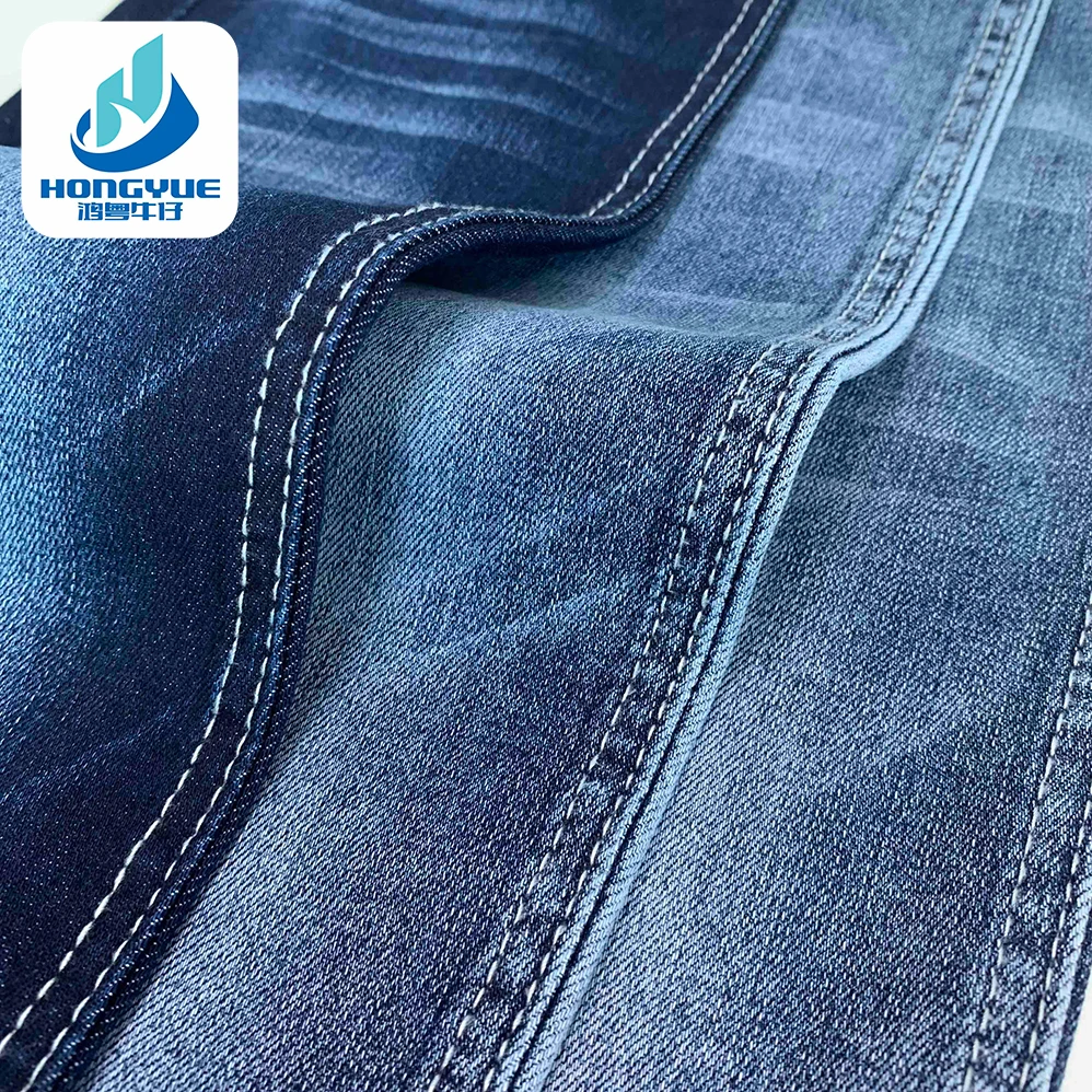 Super Soft Siro Quality 3/1 Twill Denim Jeans Fabric Material Stock Lot For Clothing Blue Jean Fabric For Making Jeans Pants