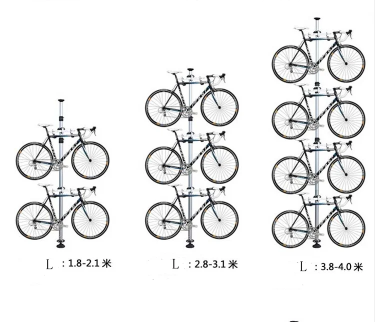 
bike stand bike hook, bike floor stand alloy stand with two hooks, can hang max 6 bikes. 