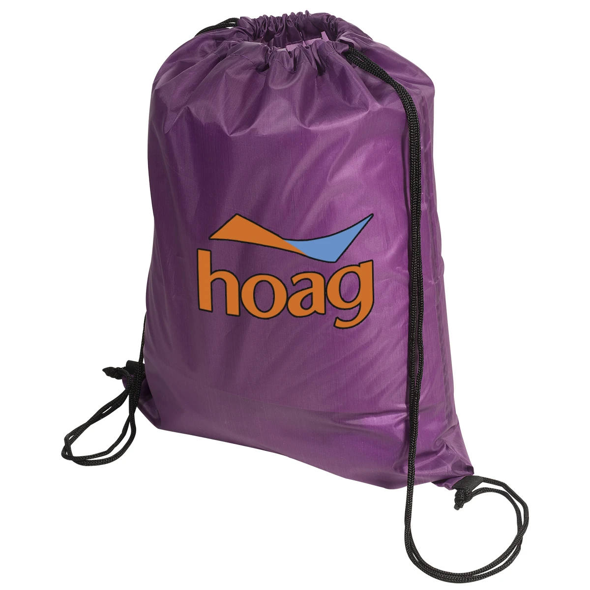 Customized Promotional Polyester Nylon Marathon Race Running Drawstring Backpack Bag