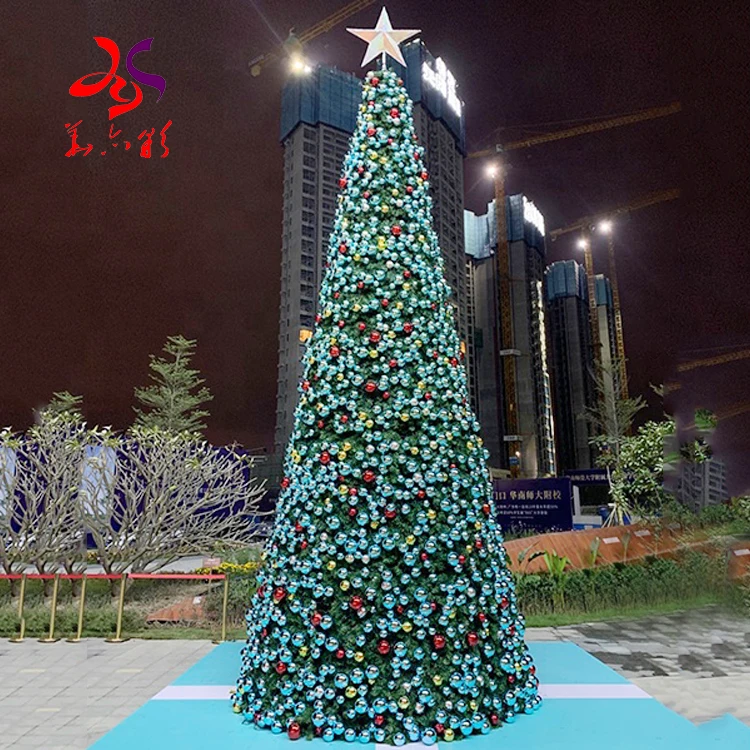 high grade 12ft 14ft 15ft 20ft 30ft outdoor prelit large luxury christmas tree for hotel shopping mall