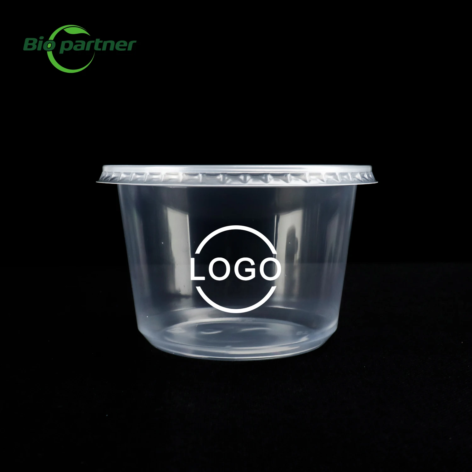 Airtight Round Clear Plastic Soup Cup Disposable Meal Prep Food Storage Containers PP PLA Food Tub Box With Lids