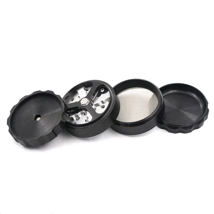 2022 New aluminum herb grinder 63mm 4 piece bulk herb grinder wholesale