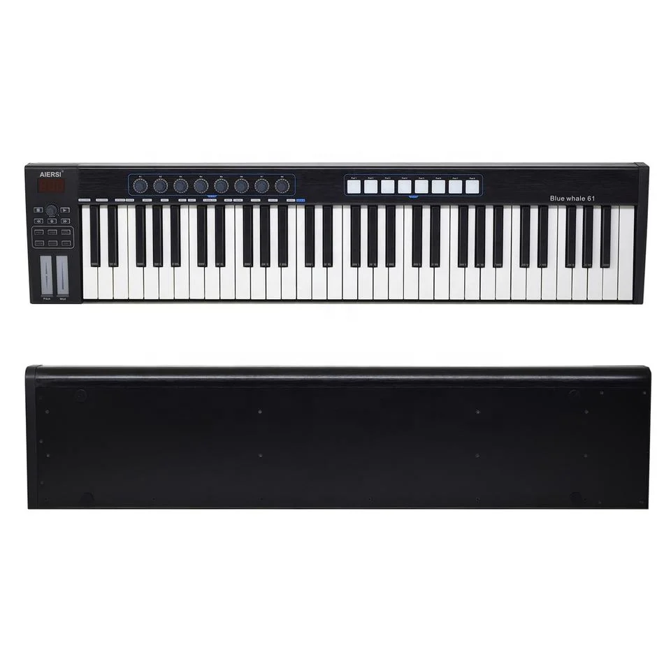 Aiersi брендовая качественная MIDI клавиатура пианино 61 клавиши музыкальные Электронные Органайзеры без привода usb midi контроллеры клавиатуры