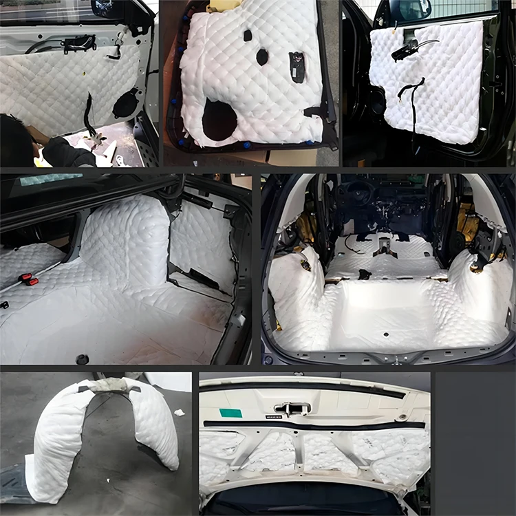 New energy Sound Absorbing Cotton Sheet  Soundproof Blanket for Studio, Car, HVAC, White Acoustic Foam Wall Panel