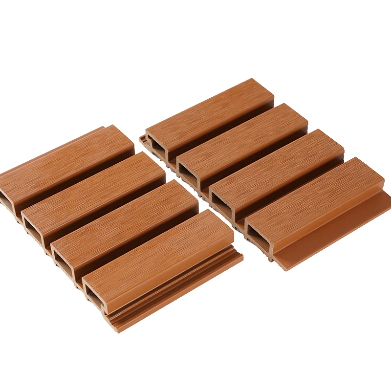 Home Decoration Modern Design Hollow Wood Plastic Composite Wpc Cladding Decorative exterior Wall Panels Quality WPC Wall Panel