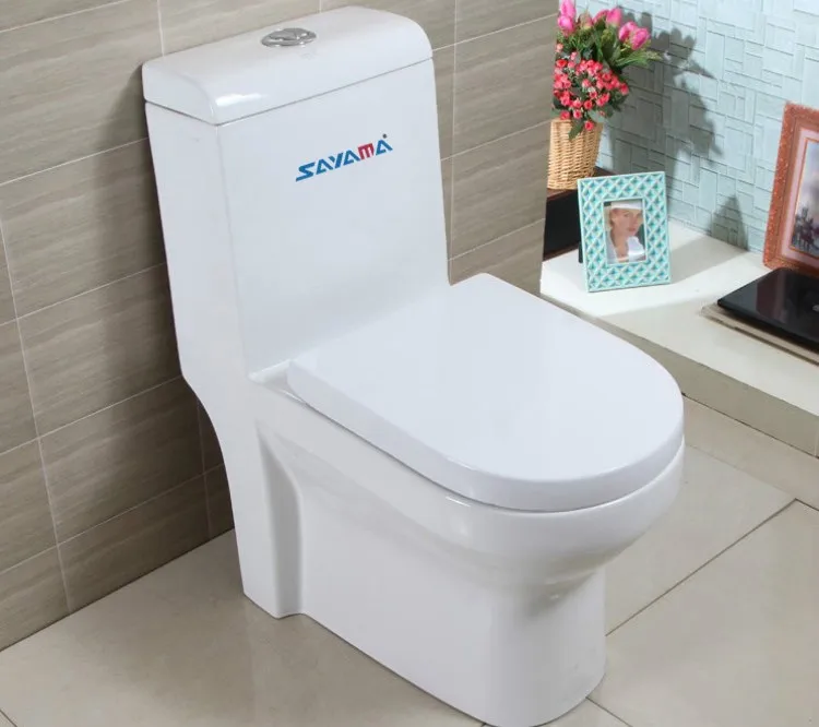 
Elegant-design Washdown ceramic white one-piece porcelain toilet design 