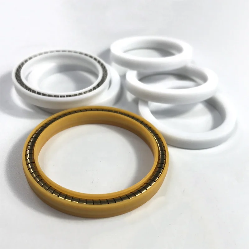 Pta Ptu Ptb Ptw Spring PTFE Seals PTFE filled with bronze glass graphite carbon ptu spring energized seal