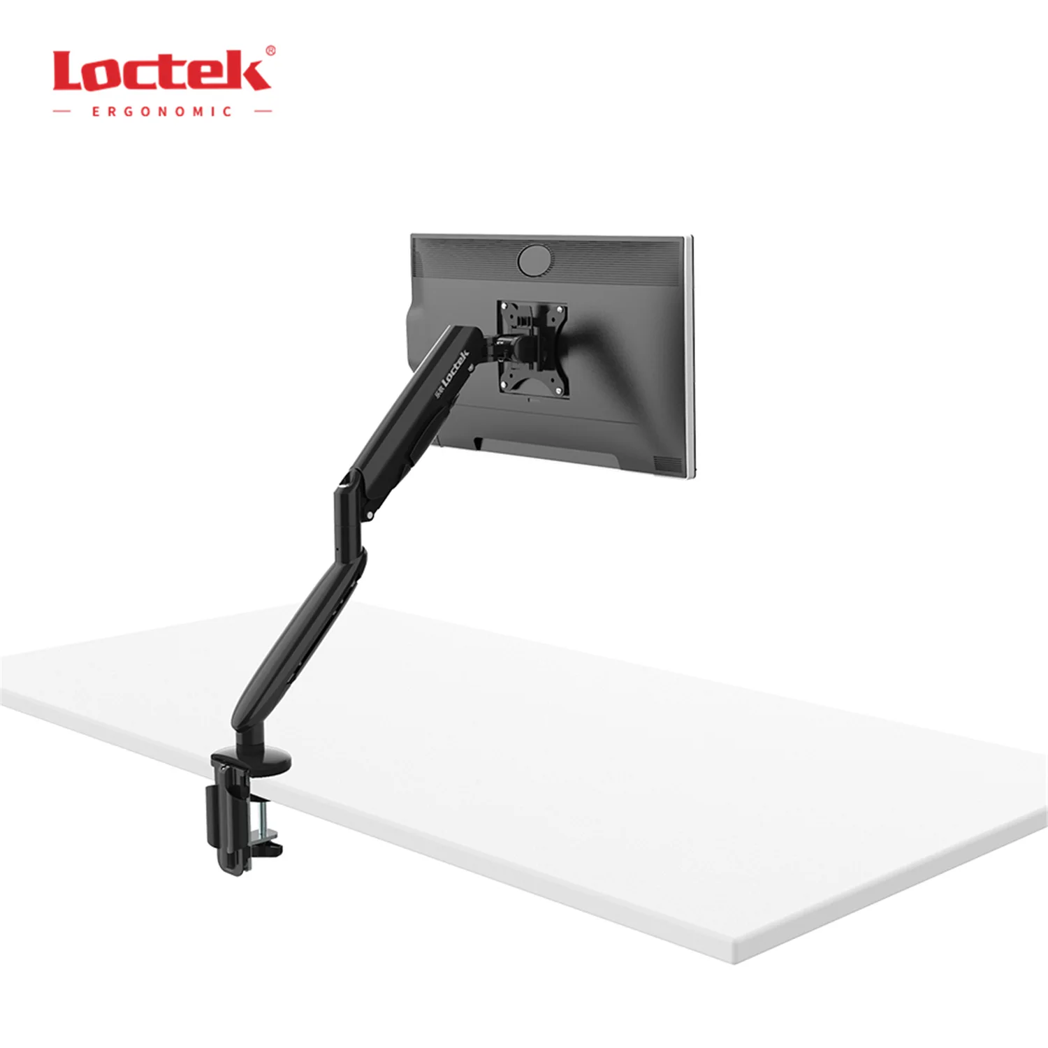 Регулируемая подставка для монитора Loctek DLB831, быстросъемная пластина VESA с одной газовой пружиной, для большого монитора 32 дюйма