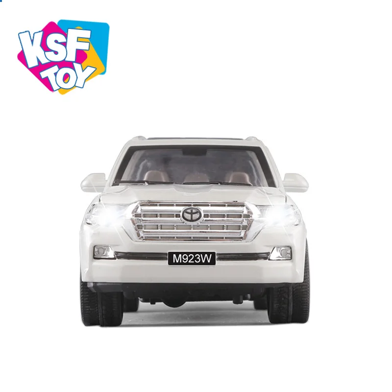 1:24 open door pull back car model diecast toy vehicles Pullback Metal Car With Light Music Battery