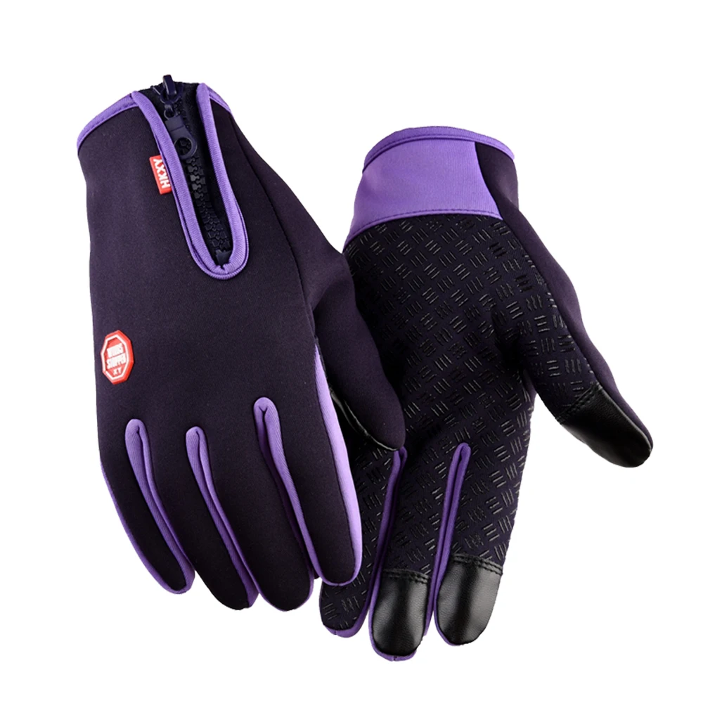 Hot sale Zipper Ridding Gloves Touch Screen Warm and Waterproof Movement Mountaineering Ski Gloves