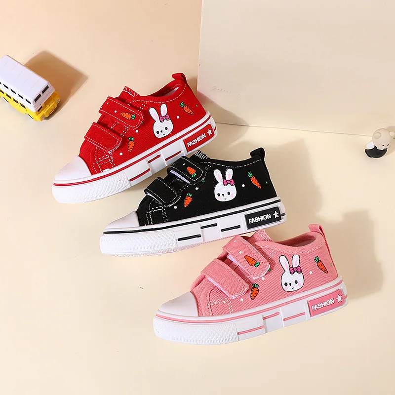 Children Canvas Kids Shoes Toddler Infant Boys Sneakers Girls Candy Color Casual Shoes Baby Kids Breathable Leisure  Soft