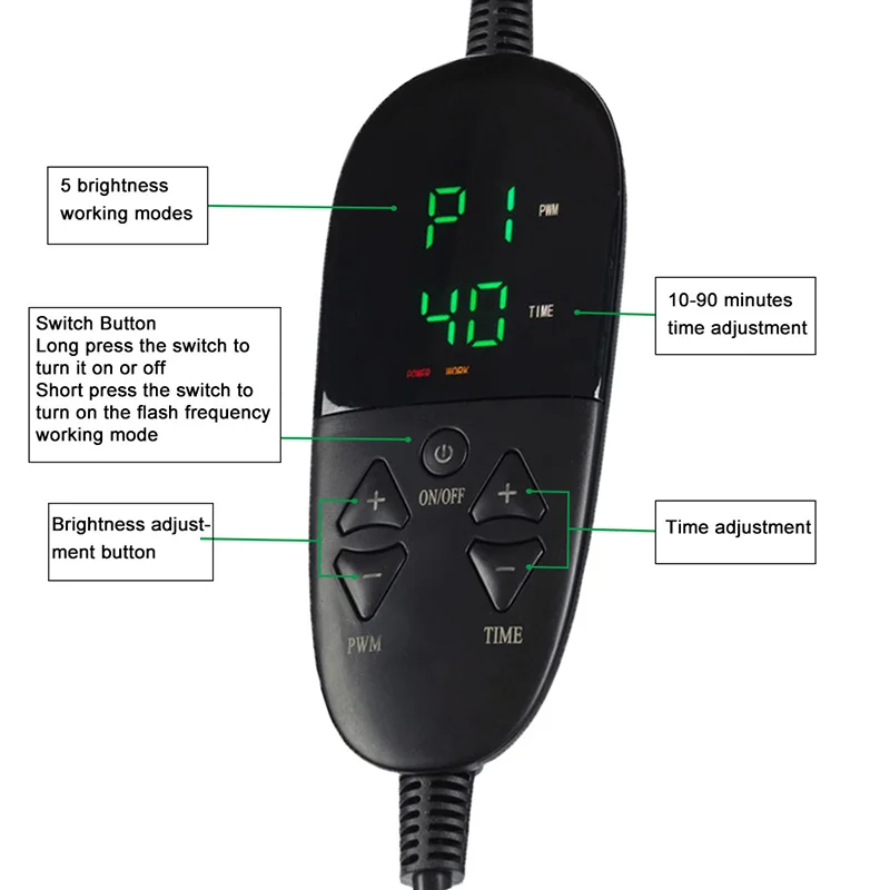 Red and Infrared LED Light Therapy Pad 850nm 660nm Back Pain Relief Slimming Machine Waist Thermal Pad