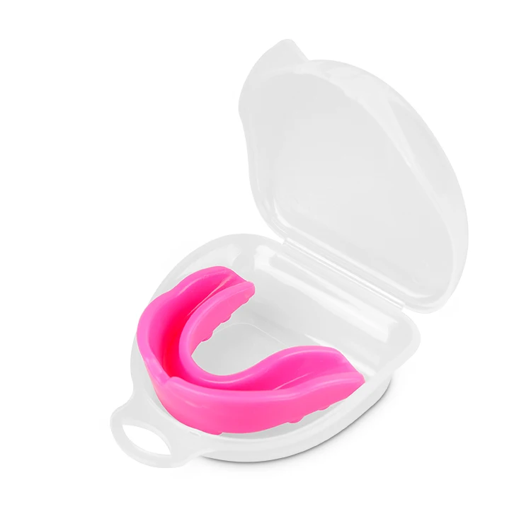 Customized Logo Sports Boxing Teeth Protector Gum Shield Silicone Mouth Guard with Retainer Case