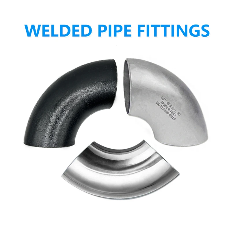 Factory Directly Sales Stainless Steel 304 316 Welded Pipe Fittings 90° Elbow For Pipe Connection