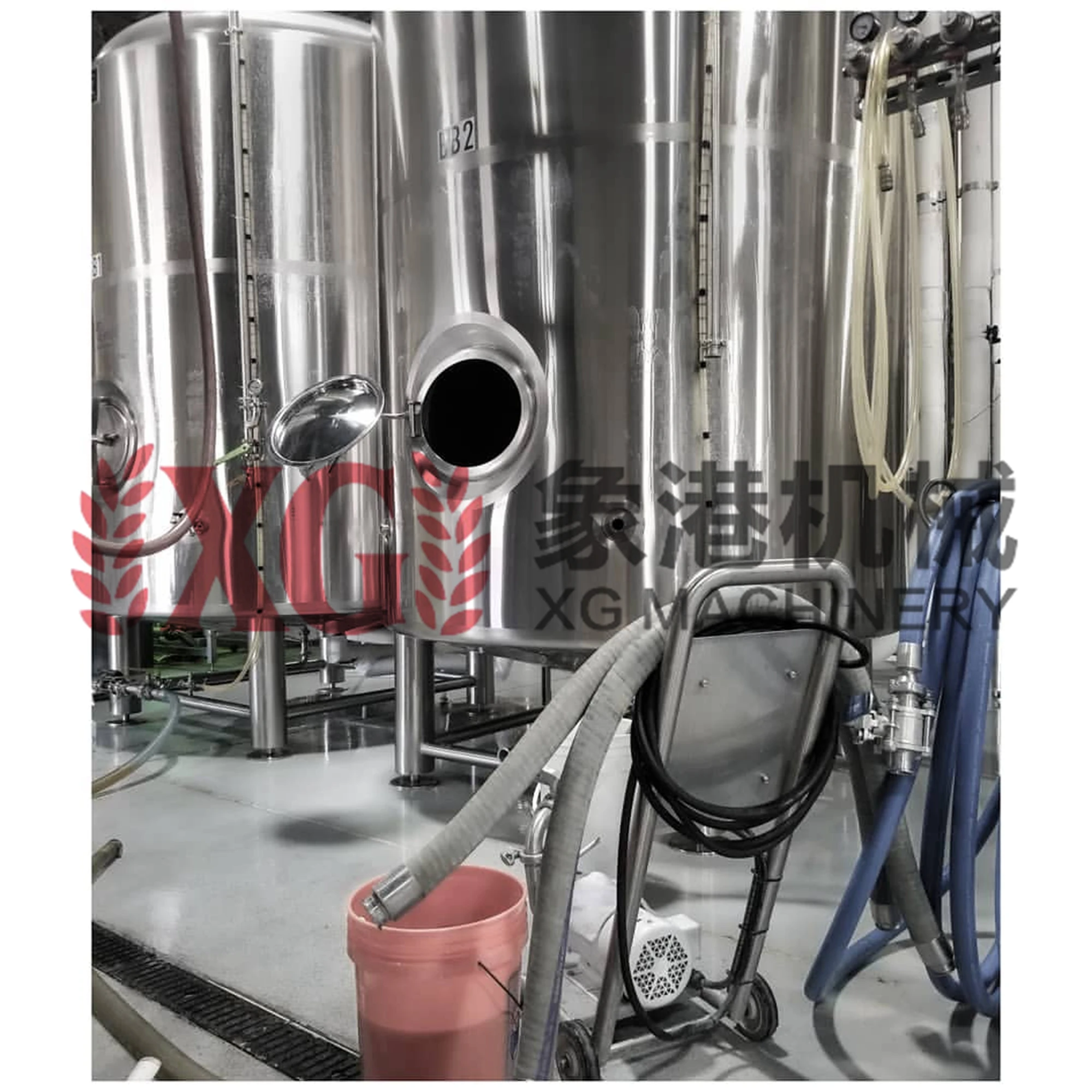 Однослойный горизонтальный Резервуар IBC 3500L 35HL 30BBL яркое