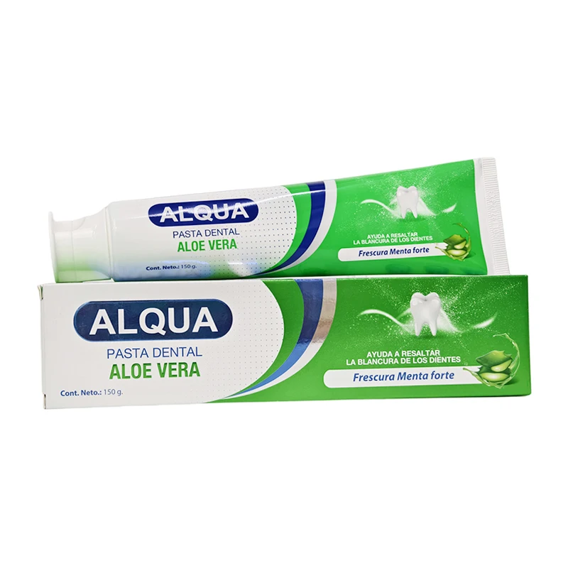 Tooth Paste Custom Logo Teeth Whitening Aloe Vera Mint Flavored Herbal Toothpaste Wholesale Without Fluoride