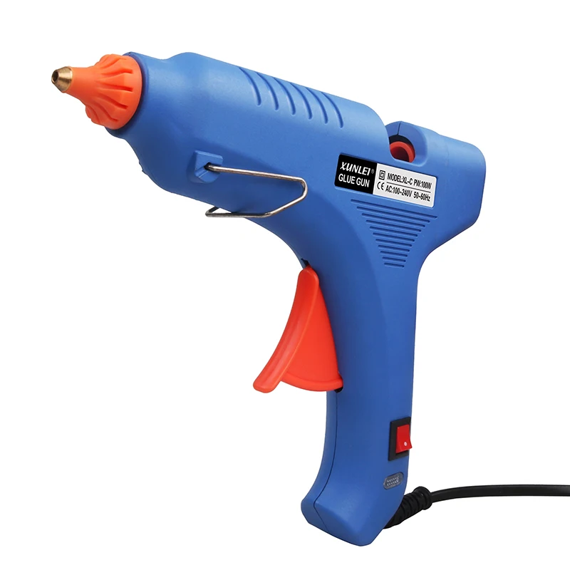 100W full size High Temp Glue Gun XL-C100 with rubber for Crafts School Home Repair DIY Hand Tools high temp glue gun