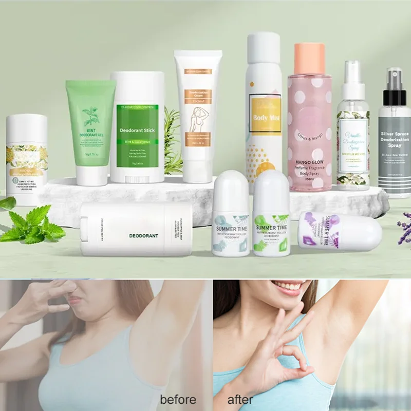 Manufacturer Wholesale Factory Supplied Vegan Long Lasting Organic Roll on Spray Stick Perfume Deodorant & Antiperspiran