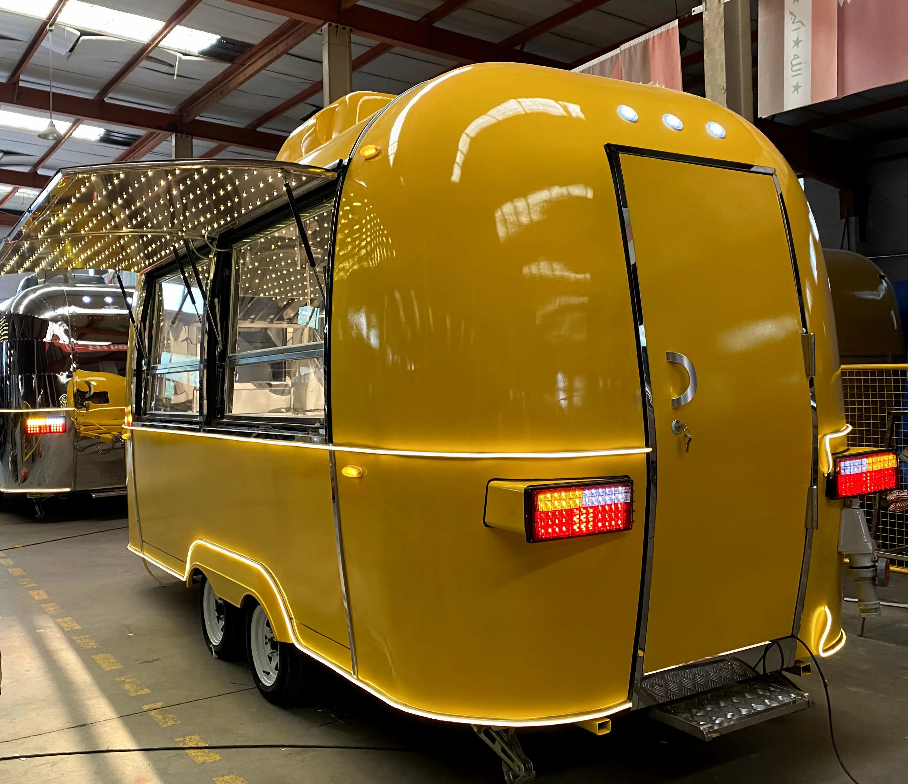 design catering container electric street shop trailer fast bakery food truck with full kitchen