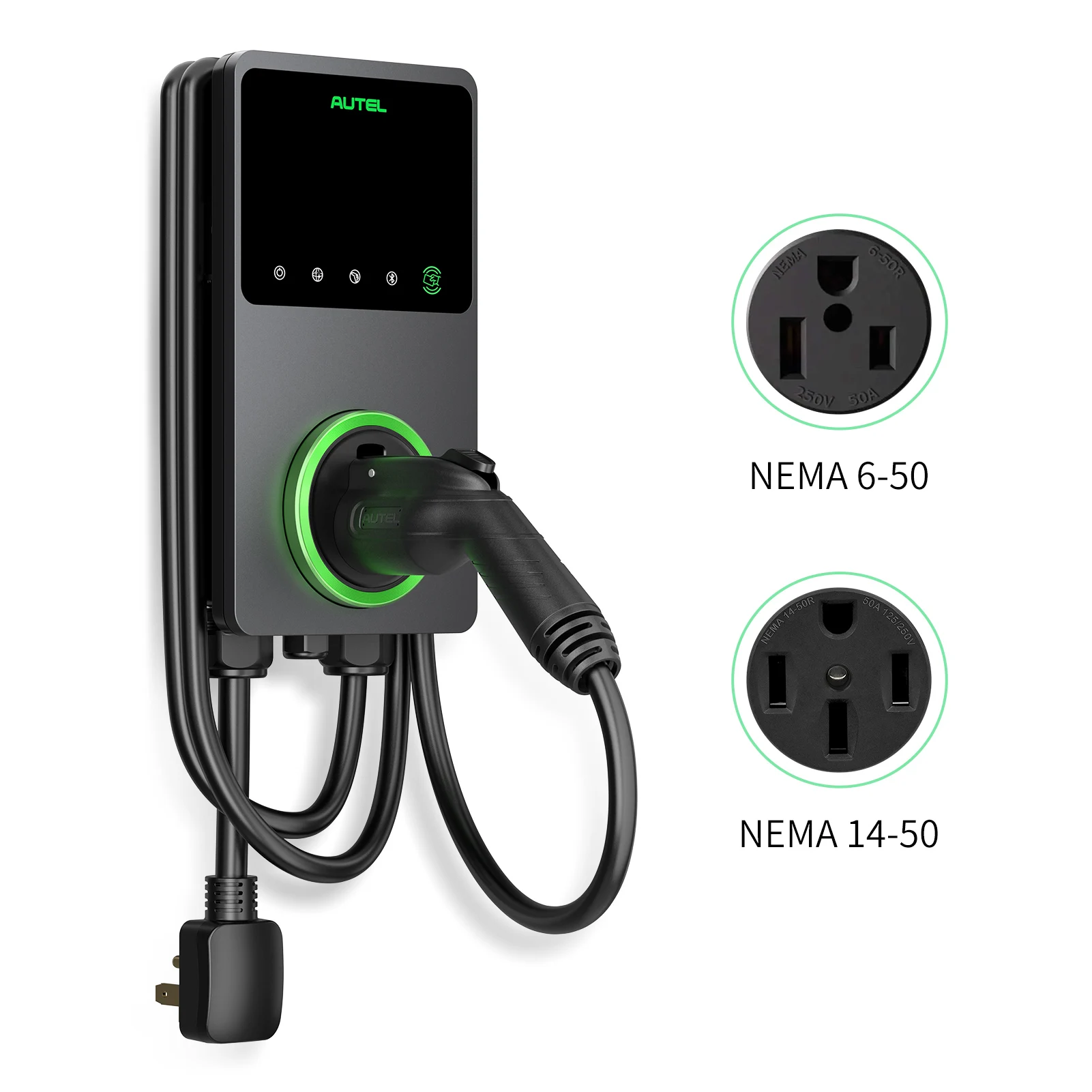 AUTEL manufacturer golden supplier ac charger ev NEMA 6-50 14-50 wallbox 10kW ev charger type1