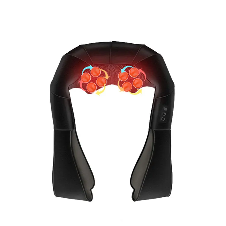 Rechargeable Shoulder Vibrating Electric Back And Neck Massager, Cervical Massage Shawl