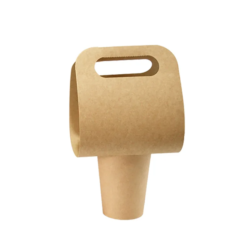 Coffee Shop Supplies Takeaway Coffee Holder Eco Friendly Cardboard Cup Holder Cafe Coffee Cup Holder